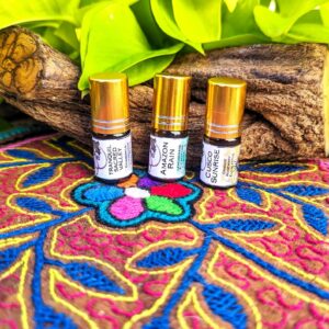 Pick 3 Bundle Essential Oil Blends from the Heart of Peru - Locally Sourced, Small Batch Wellness - 3ml Trial Size Travel Set - Wellness Aid